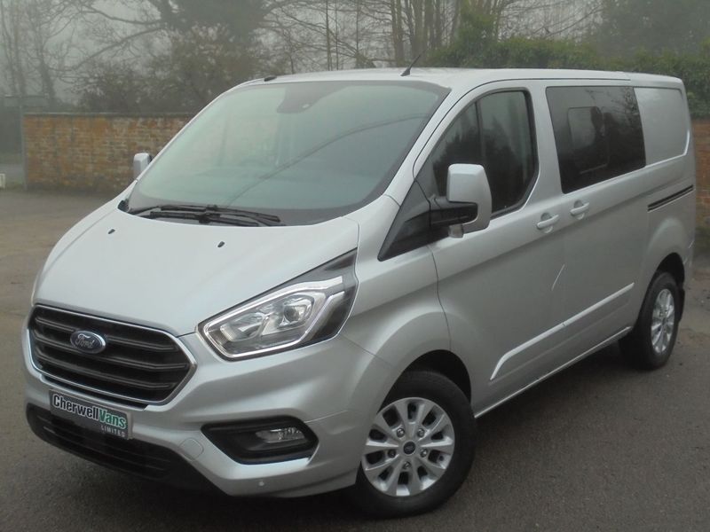 View FORD TRANSIT CUSTOM 2.0 300 Limited Double Cab Van EcoBlue Auto SWB *NO VAT* 9,000 Miles