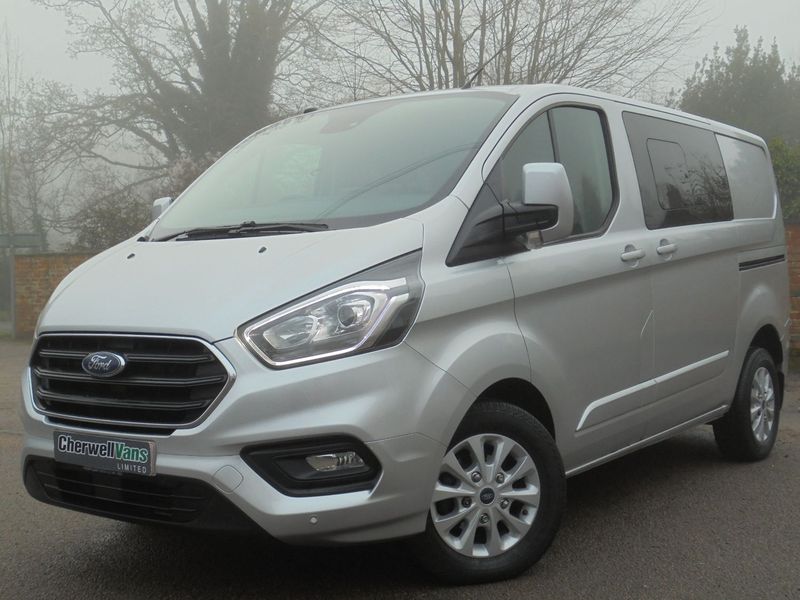 View FORD TRANSIT CUSTOM 2.0 300 Limited Double Cab Van EcoBlue Auto SWB *NO VAT* 9,000 Miles