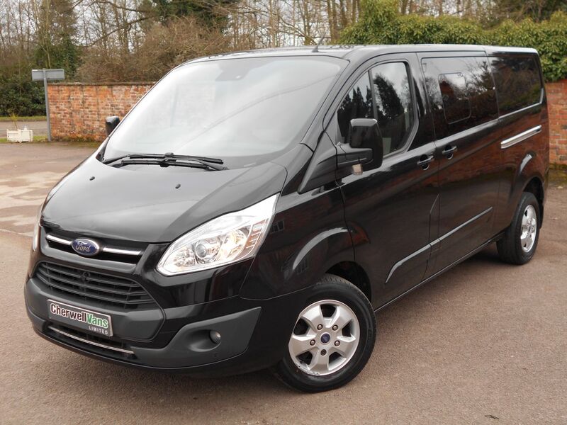 View FORD TRANSIT CUSTOM LIMITED 2.0 TDCi 130bhp 290 LWB CREW CAB 6 SEATS *NO VAT* EURO 6 - 37,000 MILES