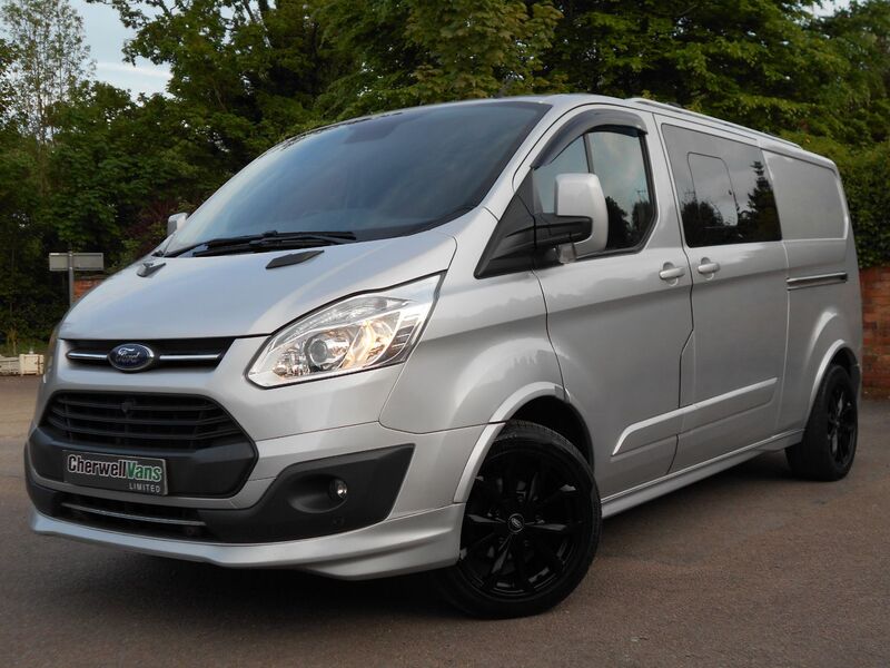 View FORD TRANSIT CUSTOM LIMITED 2.0 TDCi 130bhp 290 LWB CREW CAB 6 SEATS *NO VAT* EURO 6 - 23,000 MILES